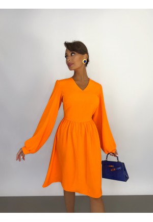 Платье Soft  оранжевый 